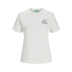 Jack & Jones Jxnaomi Ss Reg Tee JRS Vanilla Ice Kadın T-shirt