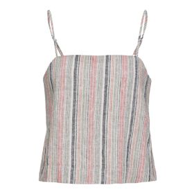 Jack & Jones Jxraya Linen Singlet Top PNT Şeftali Pembesi Kadın T-shirt