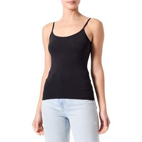 Jack & Jones Jxsaga STR Singlet Top JRS Noos Siyah Kadın T-shirt