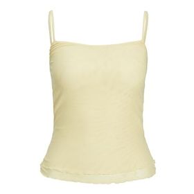 Jack & Jones Jxsage Mesh Top WVN Sarı Bej Kadın T-shirt