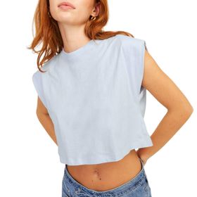 Jack & Jones Jxzoe SL RLX Short Tee JRS SN Buz Mavisi Kadın T-shirt