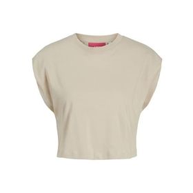 Jack & Jones Jxzoe Sl Rlx Short Tee JRS SN Mat Gri Kadın T-shirt