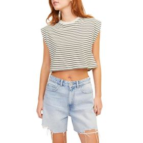 Jack & Jones Jxzoe Sl Rlx Short Tee JRS SN Vanilya Rengi Kadın T-shirt