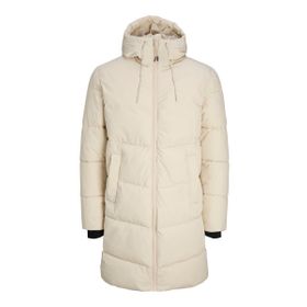 Jack & Jones Krem Jorcopenhagen Long Puffer Ln Erkek Günlük Mont