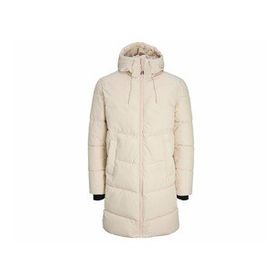 Jack & Jones Krem Jorcopenhagen Long Puffer Ln Erkek Günlük Mont