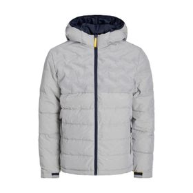 Jack & Jones Light Grey Melange Puffer Erkek Mont