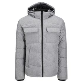 Jack & Jones Light Grey Melange Puffer Erkek Mont