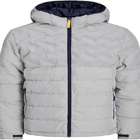Jack & Jones Light Grey Melange Puffer Erkek Mont