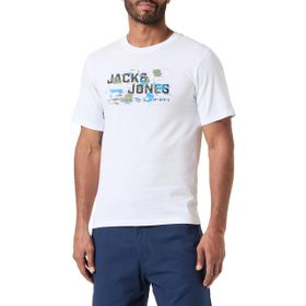 Jack & Jones Logo Beyaz Yuvarlak Yaka Erkek T-shirt