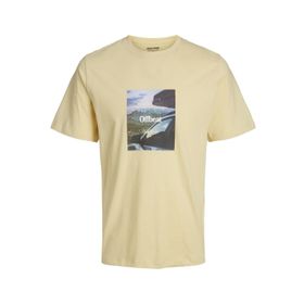 Jack & Jones Originals Jordalston Photo Tee Ss Crew Neck Bej Erkek T-shirt