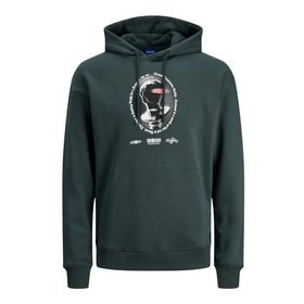 Jack & Jones Originals Joropus Sweat Hood TG Koyu Yeşil Erkek Sweatshirt