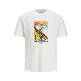 Jack & Jones Originals Joropus Tee Ss Crew Neck TG Parlak Beyaz Erkek T-shirt