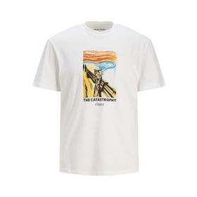 Jack & Jones Originals Joropus Tee Ss Crew Neck TG Parlak Beyaz Erkek T-shirt