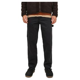Jack & Jones Pants Studio Erkek Jpstkane Jjwashed Carpenter Dek LN Siyah Erkek Pantolon
