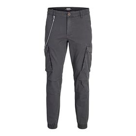 Jack & Jones Pants Studio Jpstmarco Jjlorenzo Ama Koyu Gri Erkek Pantolon