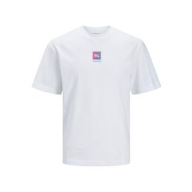 Jack & Jones Plus Jcobeech Logo TEE SS Crew Neck PLS Beyaz Erkek T-Shirt