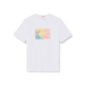 Jack & Jones Plus Joraruba Sunset Branding Tee SS C. PLS Parlak Beyaz Erkek T-shirt