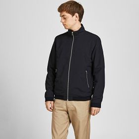 Jack & Jones Rush Harrington Bomber Erkek Siyah Dik Yaka Mont