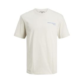 Jack & Jones Sırt Baskı Detaylı Kirli Beyaz L Erkek T-Shirt