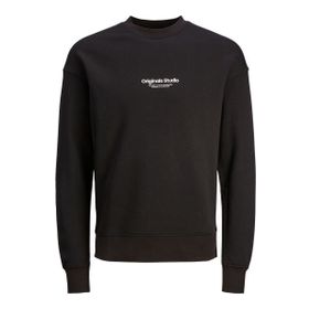 Jack & Jones Siyah Bisiklet Yaka Erkek Sweatshirt