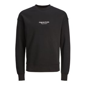 Jack & Jones Siyah Bisiklet Yaka Erkek Sweatshirt