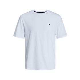 Jack & Jones Tek Renkli Beyaz Yuvarlak Yaka Erkek T-shirt