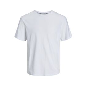 Jack & Jones Tek Renkli Beyaz Yuvarlak Yaka Erkek T-shirt