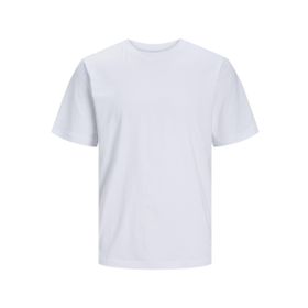 Jack & Jones Tek Renkli Beyaz Yuvarlak Yaka Erkek T-shirt