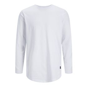 Jack & Jones Tek Renkli Beyaz Yuvarlak Yaka Erkek T-shirt