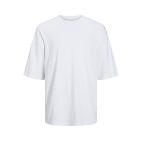 Jack & Jones Tek Renkli Beyaz Yuvarlak Yaka Erkek T-shirt