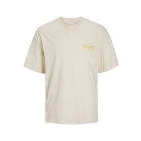 Jack & Jones Tek Tereyağı Krema Yuvarlak Yaka Erkek T-shirt