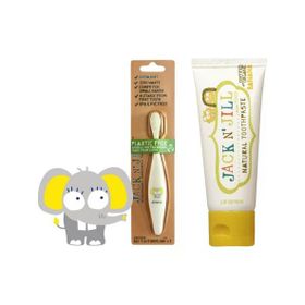 Jack N'Jill Fil Bebek Diş Fırçası + Muz Aromalı Macun