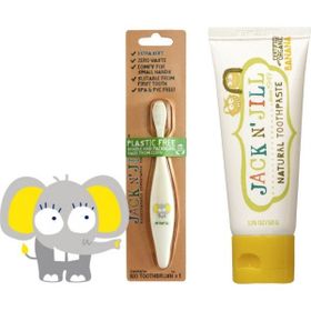 Jack N'Jill Fil Bebek Diş Fırçası + Muz Aromalı Macun