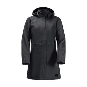 Jack Wolfskin 1107244-6000 Ottawa Siyah Coat Kadın Mont