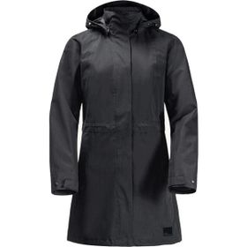 Jack Wolfskin 1107244-6000 Ottawa Siyah Coat Kadın Mont