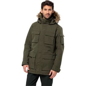 Jack Wolfskin 1107674-4341 Glacier Canyon Haki Outdoor Erkek Ceket