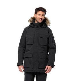 Jack Wolfskin 1107674-6000 Siyah Glacier Canyon Parka Erkek Outdoor Montu