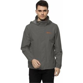 Jack Wolfskin 1111142-6185 Stormy Point 2L Gri Erkek Outdoor Ceketi