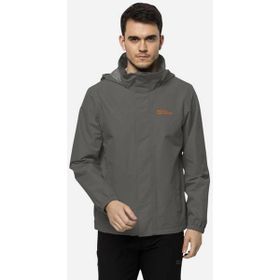 Jack Wolfskin 1111142-6185 Stormy Point 2L Gri Erkek Outdoor Ceketi
