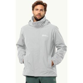 Jack Wolfskin 1111142-6709 Stormy Poınt 2L Açık Gri Erkek Ceket