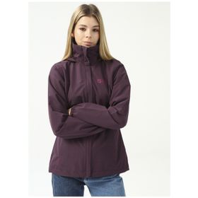 Jack Wolfskin 1111202-2042 Stormy Point 2L Mor Outdoor Kadın Ceket