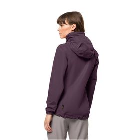 Jack Wolfskin 1111202-2042 Stormy Point 2L Mor Outdoor Kadın Ceket
