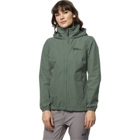 Jack Wolfskin 1111202-4151 Stormy Point 2L JKT Picnic Green Renkli Kadın Ceket