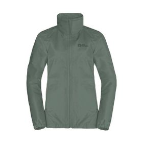 Jack Wolfskin 1111202-4311 Stormy Point 2L Yeşil Outdoor Kadın Ceket