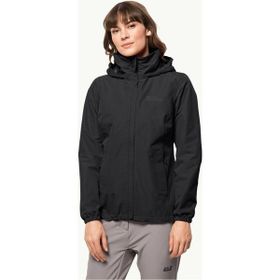 Jack Wolfskin 1111202-6000 Stormy Point 2L Siyah Outdoor Kadın Ceket