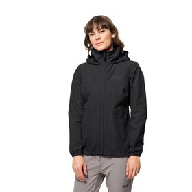 Jack Wolfskin 1111202-6000 Stormy Point 2L Siyah Outdoor Kadın Ceket