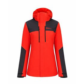 Jack Wolfskin 1115261-2193 Kırmızı Siyah Jasper 3in4 Erkek Mont
