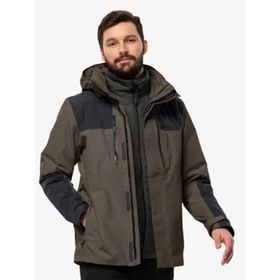 Jack Wolfskin 1115261 Kahverengi Jasper 3ın1 Erkek Mont