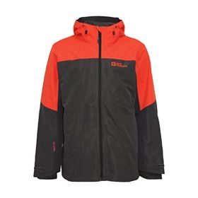 Jack Wolfskin 1115291-2193 Kırmızı Siyah Glaabach 3in1 Erkek Mont