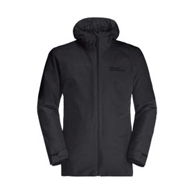 Jack Wolfskin 1115291-6000 Glaabach 3 in 1 Siyah Erkek Outdoor Mont